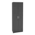Renso Megapap melamine 2 doors wardrobe - shoe cabinet in anthracite color 59,8x37,8x178,5cm.