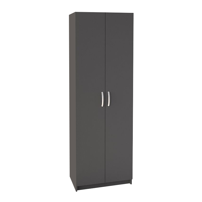 Renso Megapap melamine 2 doors wardrobe - shoe cabinet in anthracite color 59,8x37,8x178,5cm.