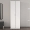 Παπουτσοθήκη Renso Megapap δίφυλλη χρώμα λευκό 59,8x37,8x178,5εκ.