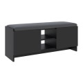 Zulla Megapap melamine entrance furniture in black color 110x37x43cm.