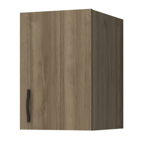 Melamine one - door wardrobe loft Ricardo Megapap in walnut color 40x51.8x59cm.