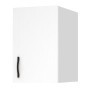 Melamine one - door wardrobe loft Ricardo Megapap in white color 40x51.8x59cm.