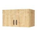 Melamine two - door wardrobe loft Victoria Megapap in oak color 100x60x59cm.