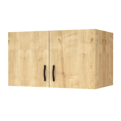 Melamine two - door wardrobe loft Victoria Megapap in oak color 100x60x59cm.