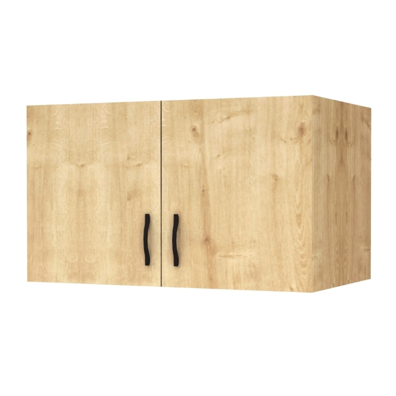 Melamine two - door wardrobe loft Victoria Megapap in oak color 100x60x59cm.