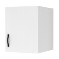Melamine one - door wardrobe loft Victoria Megapap in  white color 50x60x59cm.