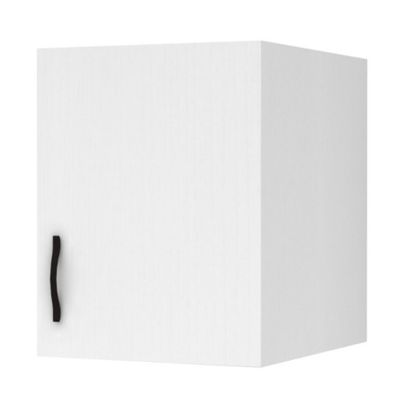 Melamine one - door wardrobe loft Victoria Megapap in  white color 50x60x59cm.