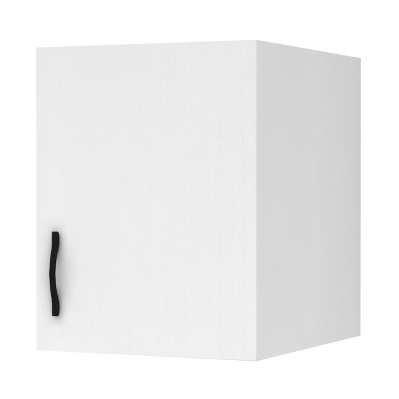 Melamine one - door wardrobe loft Victoria Megapap in  white color 50x60x59cm.