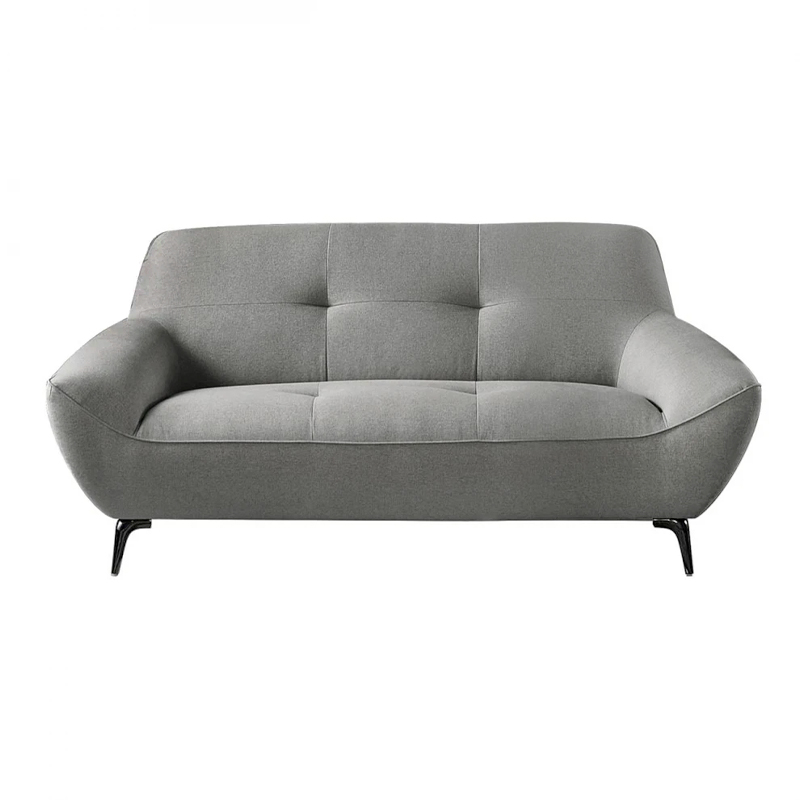 PEDRO 2-Seater Sofa Fabric Grey