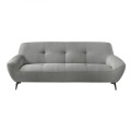 PEDRO 3-Seater Sofa Fabric Grey
