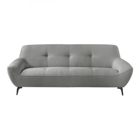 PEDRO 3-Seater Sofa Fabric Grey