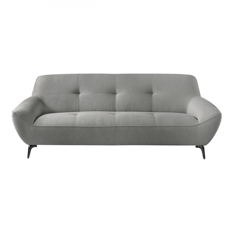 PEDRO 3-Seater Sofa Fabric Grey