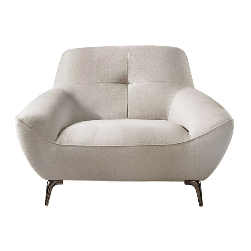 PEDRO Armchair Fabric Mixed Beige