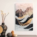 "Abstract Mountain" Megapap painting on canvas digital printing 70x100x3cm.