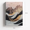 "Abstract Mountain" Megapap painting on canvas digital printing 70x100x3cm.