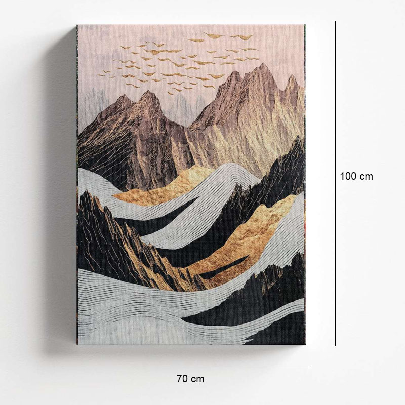 "Abstract Mountain" Megapap painting on canvas digital printing 70x100x3cm.