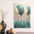 "Golden Leaves" Megapap painting on canvas digital printing 70x100x3cm.