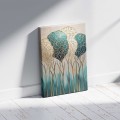 "Golden Leaves" Megapap painting on canvas digital printing 70x100x3cm.
