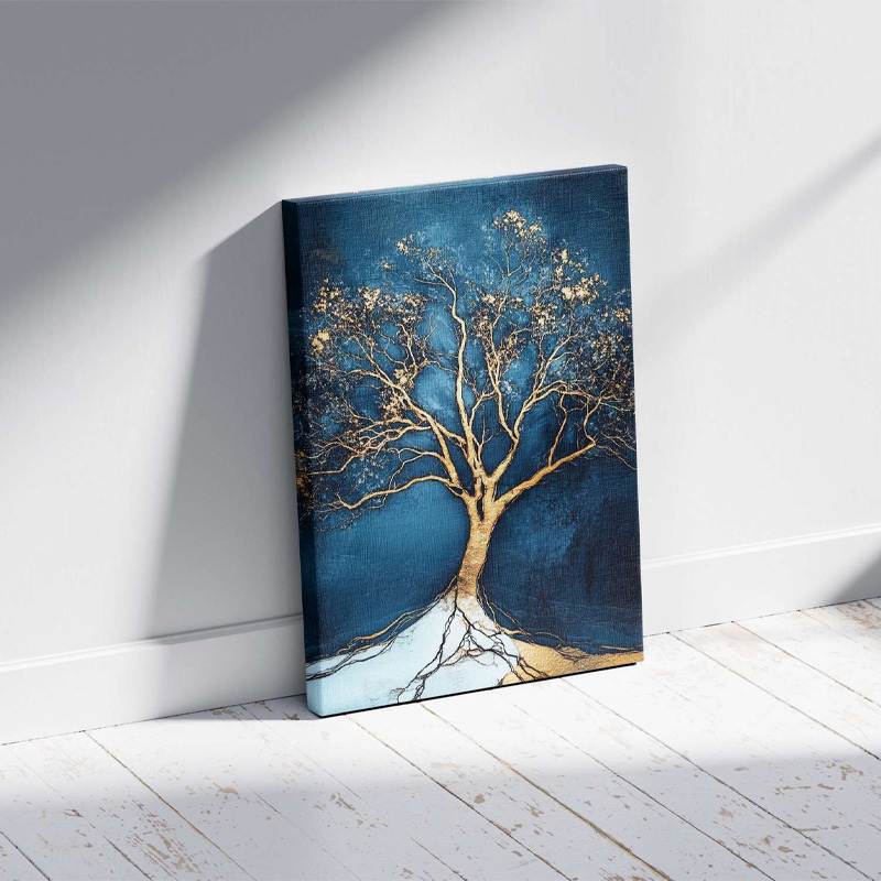 "Golden Tree" Megapap painting on canvas digital printing 70x100x3cm.