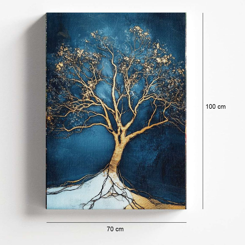 "Golden Tree" Megapap painting on canvas digital printing 70x100x3cm.