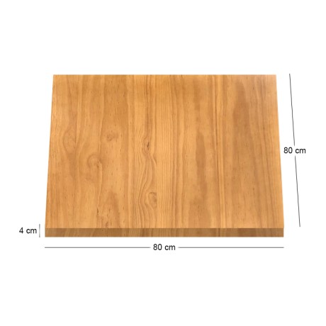 PINE Table Top 80x80cm/40mm, Natural