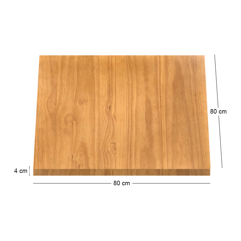 PINE Table Top 80x80cm/40mm, Natural