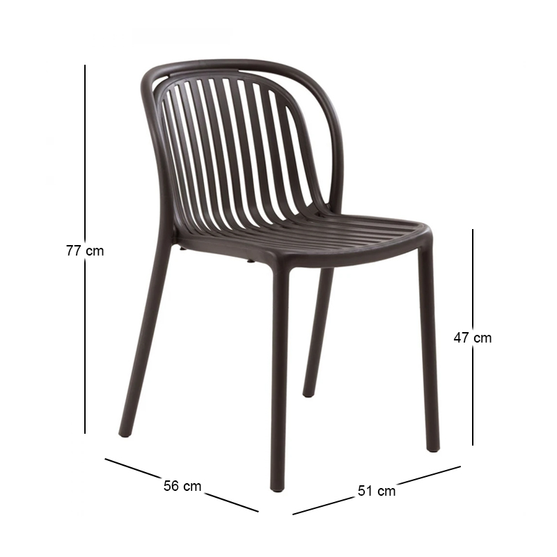 POCO Chair PP-UV Brown