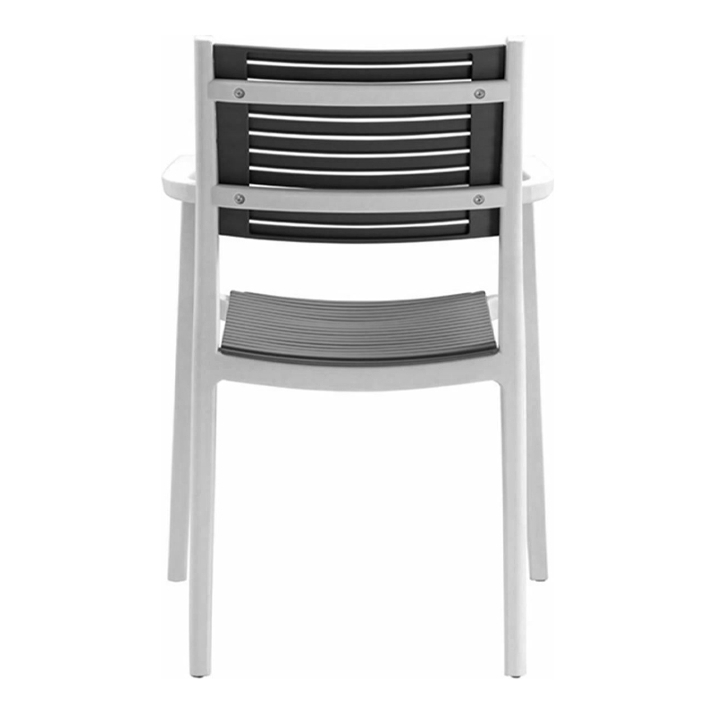 AKRON Armchair PP-UV White/Grey
