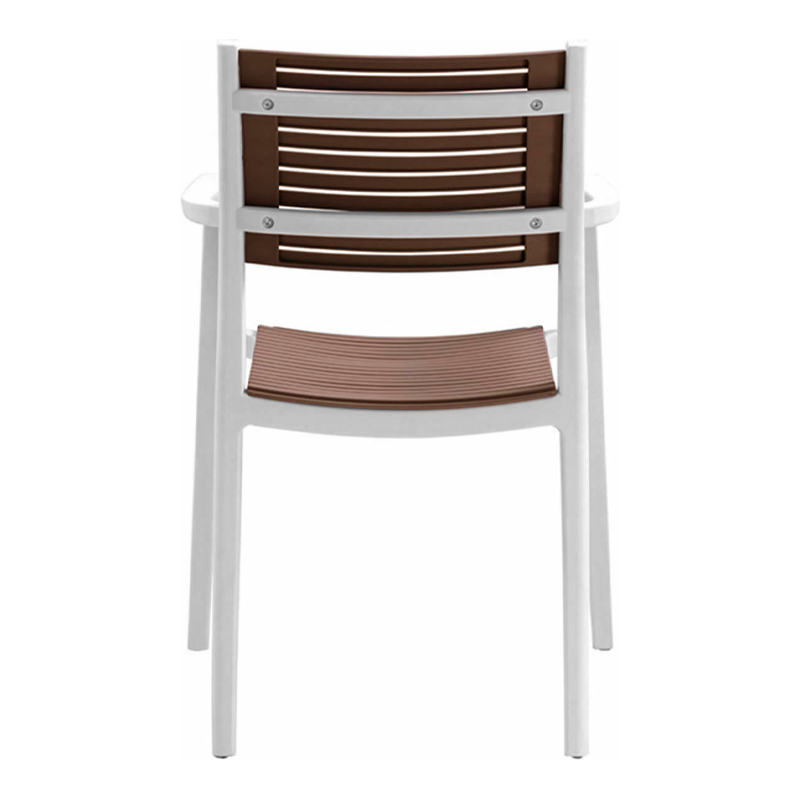 AKRON Armchair PP-UV White/Sand Beige