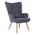ALMA Armchair Light Blue Velure (K/D)