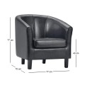 BOGA Armchair Black Pu