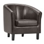 BOGA Armchair Dark Brown Pu