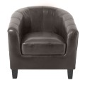 BOGA Armchair Dark Brown Pu