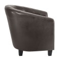 BOGA Armchair Dark Brown Pu