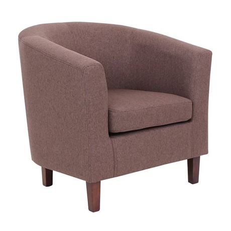 Πολυθρόνα Boga ύφασμα χρώμα καφέ 75x73x74εκ.