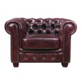 CHESTERFIELD-689 1-S Leather Antique Red