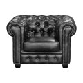 CHESTERFIELD-689 1-S Leather Antique Grey