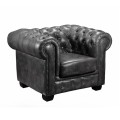 CHESTERFIELD-689 1-S Leather Antique Grey