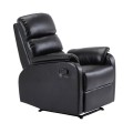 Πολυθρόνα COMFORT RELAX από τεχνόδερμα PU σε χρώμα μαύρο 79x97x101εκ.