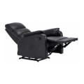 Πολυθρόνα COMFORT RELAX από τεχνόδερμα PU σε χρώμα μαύρο 79x97x101εκ.