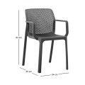 DORIAN PP-UV Armchair Black