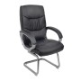 BF6400V Visitor Armchair Black Pu (rotating seat)