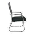 ALTA Visitor Armchair/Chromed Frame/Black Mesh