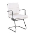 BF4800V Office Visitor Armchair White Pu