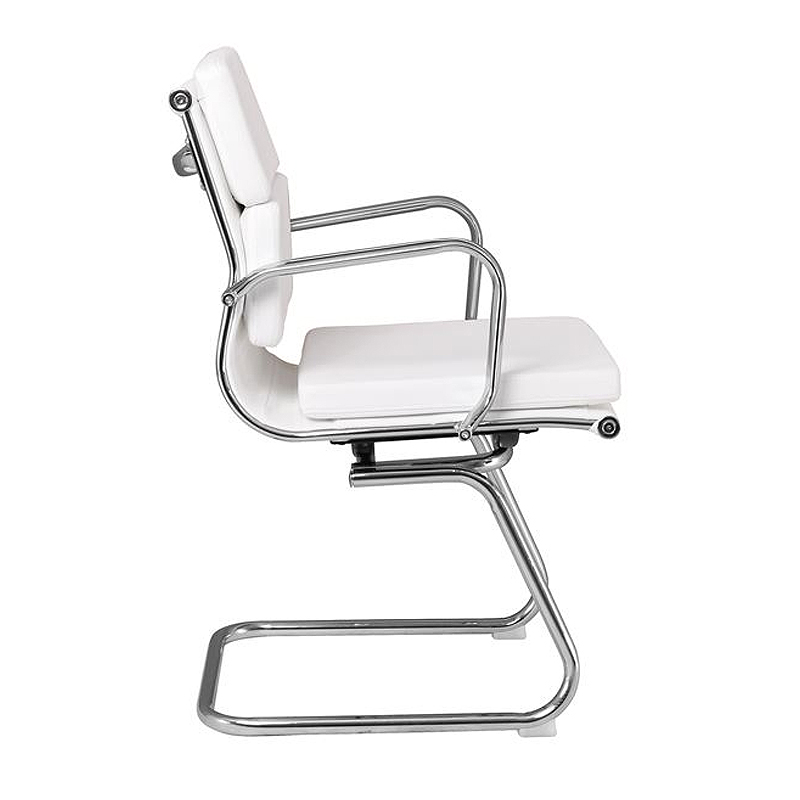 BF4800V Office Visitor Armchair White Pu