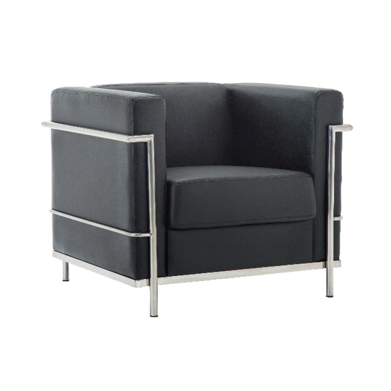 GENOVA Armchair Inox/Black Pu