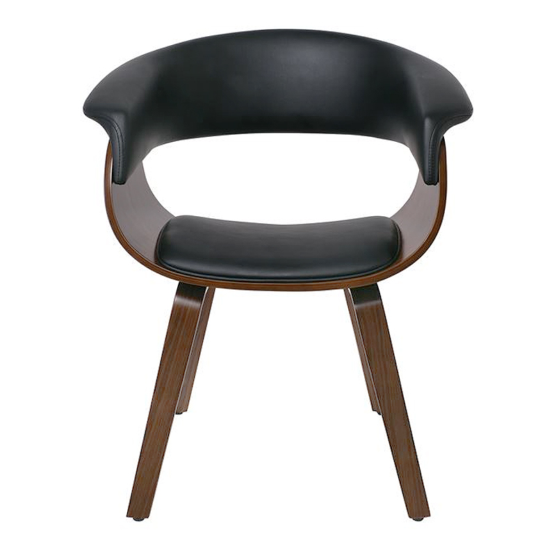 HERMAN Armchair Walnut/Pu Black