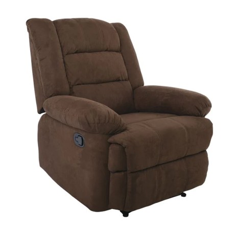Πολυθρόνα relax Julia ύφασμα χρώμα καφέ 93x90x100εκ.