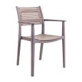 AKRON Armchair PP-UV Sand Beige/Tortora