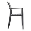 AKRON Armchair PP-UV Black/Grey